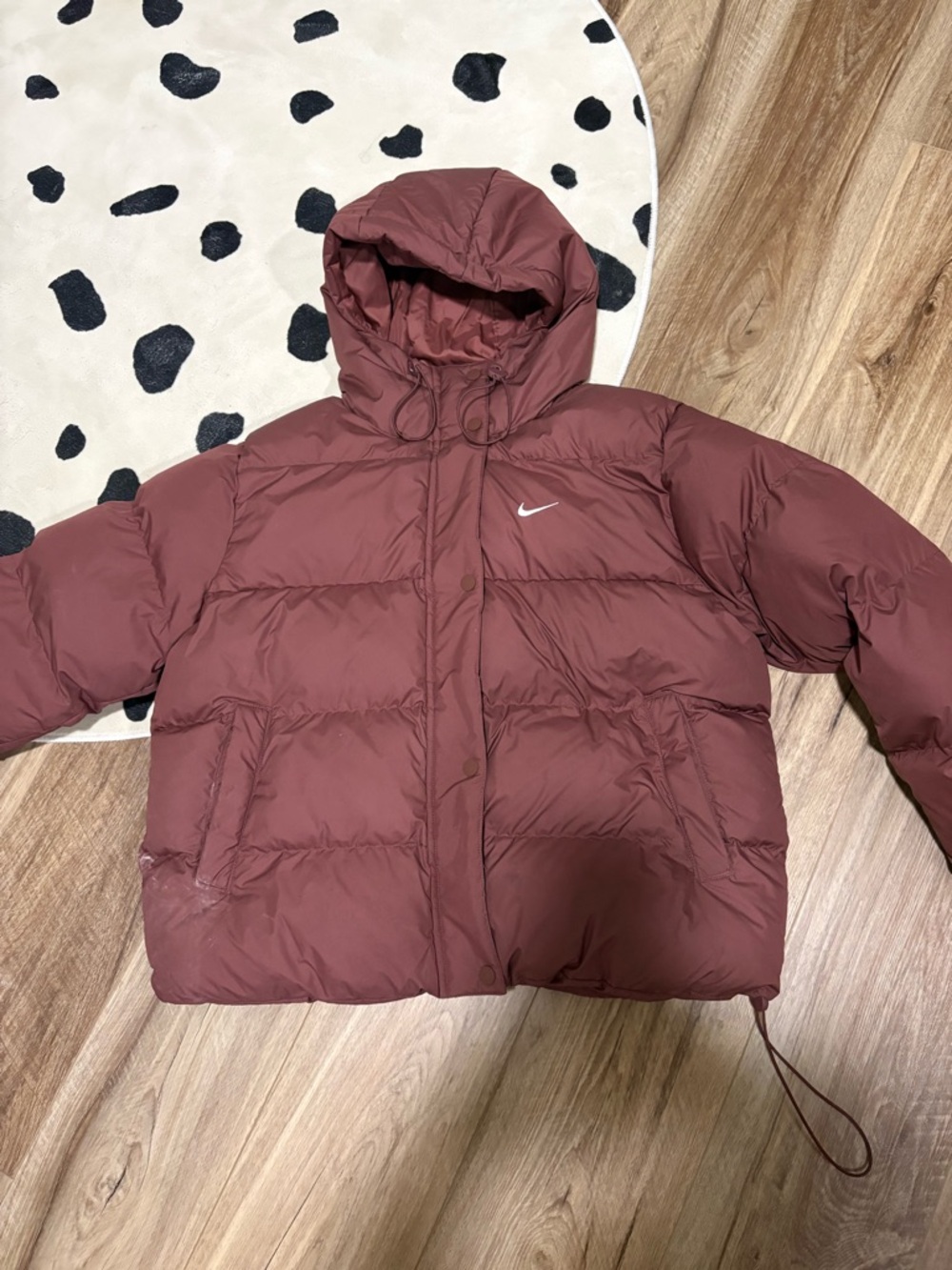 Nike Plum/Mauve Hooded Puffer Jacket